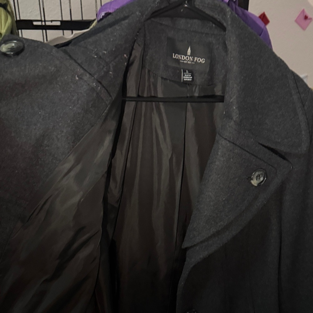 London Fog women’s Charcoal Peacoat - Picture 5 of 5